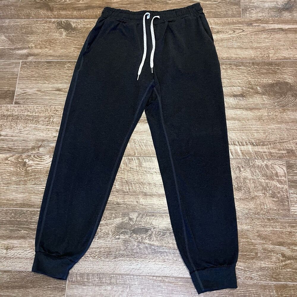 Vuori Performance Jogger Womens XS Black Heather Pants Lounge Gym Pockets